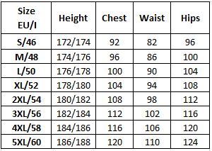 Eu pants size chart sale